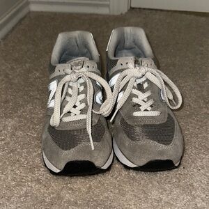 New Balance Classic 574 Gray and White Sneakers